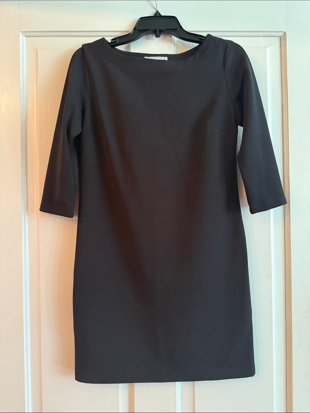 Women's Black Long Sleeve Sheath Dress